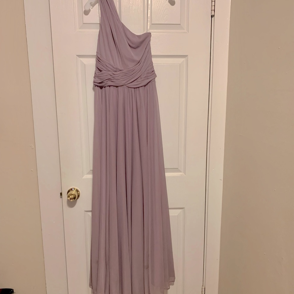 David’s Bridal One Shoulder Dress
